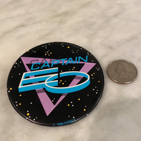 3/$20 Vintage Disneyland Captain EO pin/button - Picture 2 of 3